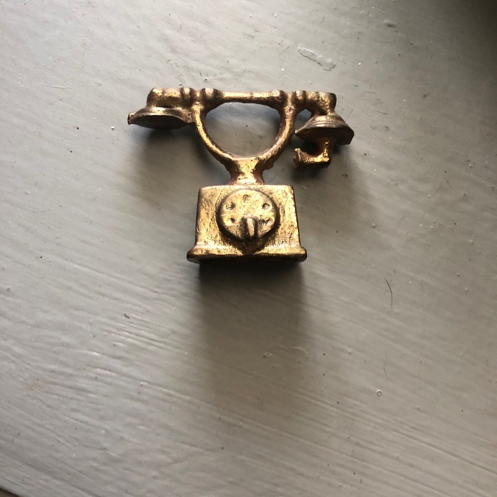 Vintage Gold Telephone brass